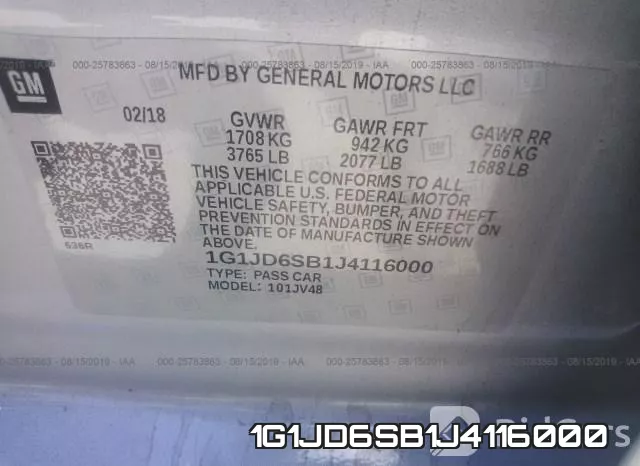 1G1JD6SB1J4116000 фото 10
