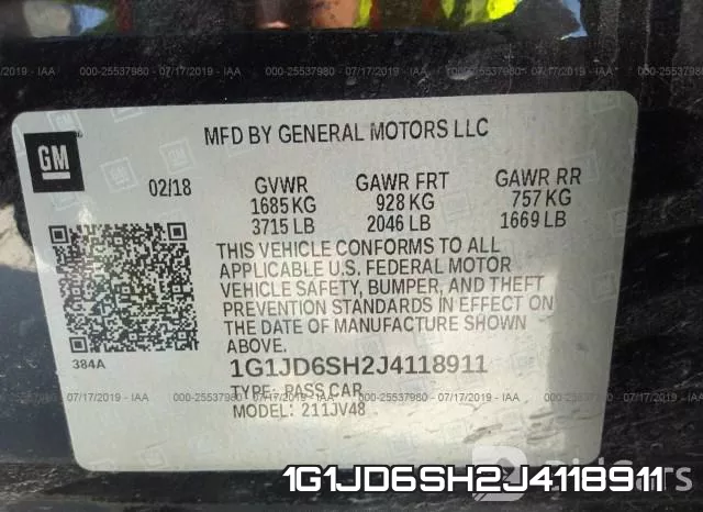 1G1JD6SH2J4118911 фото 10