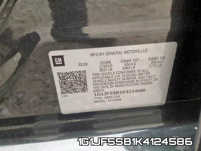 1G1JF5SB1K4124586 фото 2