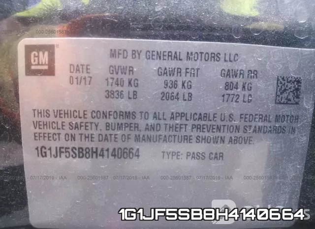 1G1JF5SB8H4140664 фото 10