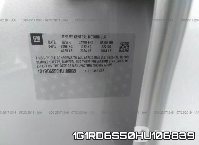 1G1RD6S50HU106839 фото 10