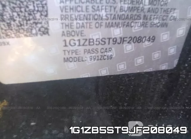 1G1ZB5ST9JF208049 фото 10