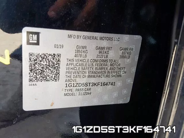 1G1ZD5ST3KF164741 фото 2