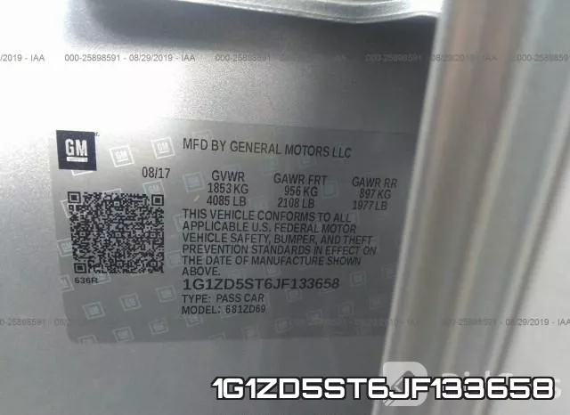 1G1ZD5ST6JF133658 фото 10