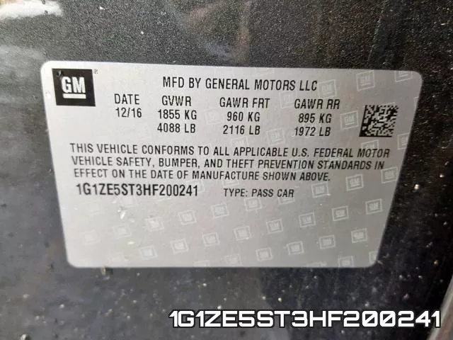 1G1ZE5ST3HF200241 фото 2