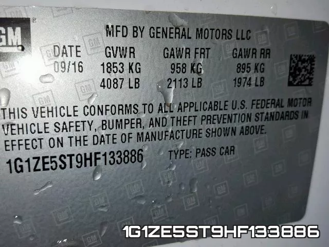 1G1ZE5ST9HF133886 фото 2