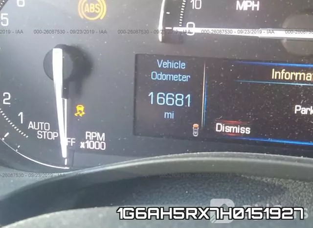 1G6AH5RX7H0151927 фото 8