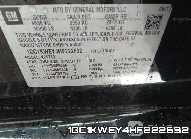 1GC1KWEY4HF222632 фото 10