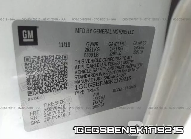 1GCGSBEN6K1179215 фото 9