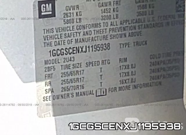 1GCGSCENXJ1195938 фото 10