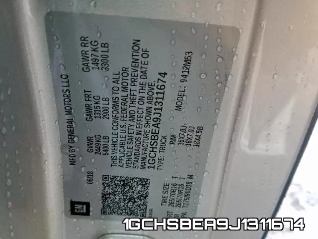 1GCHSBEA9J1311674 фото 2