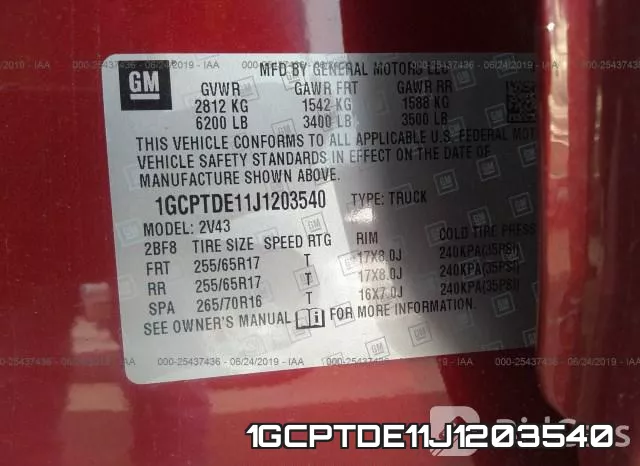 1GCPTDE11J1203540 фото 10