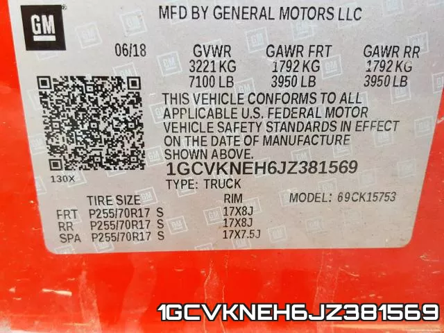 1GCVKNEH6JZ381569 фото 2