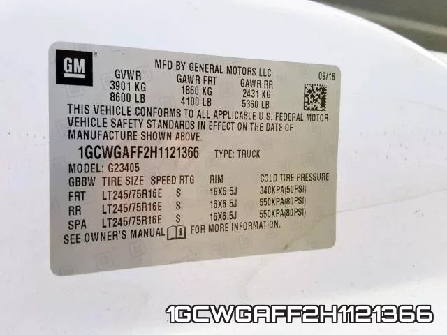 1GCWGAFF2H1121366 фото 2