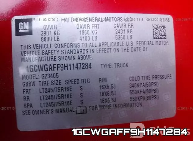 1GCWGAFF9H1147284 фото 10
