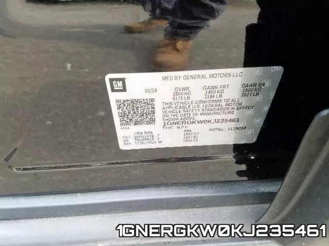 1GNERGKW0KJ235461 фото 2