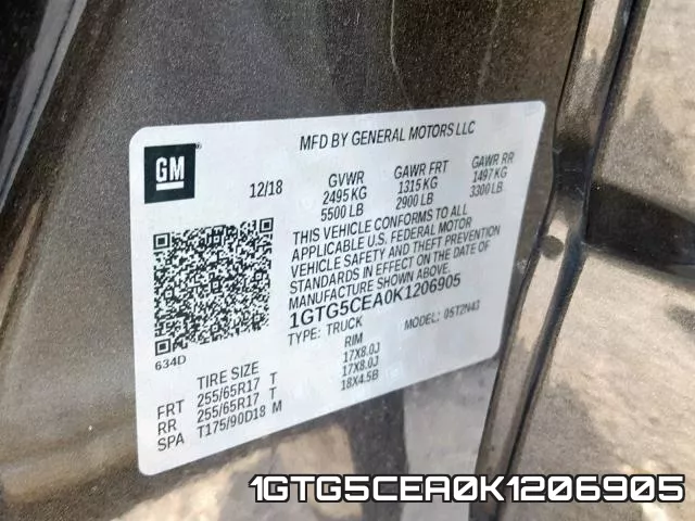 1GTG5CEA0K1206905 фото 2
