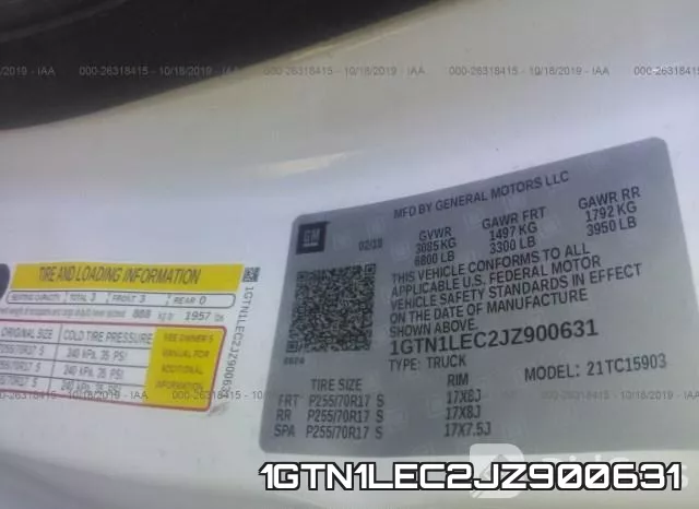1GTN1LEC2JZ900631 фото 10