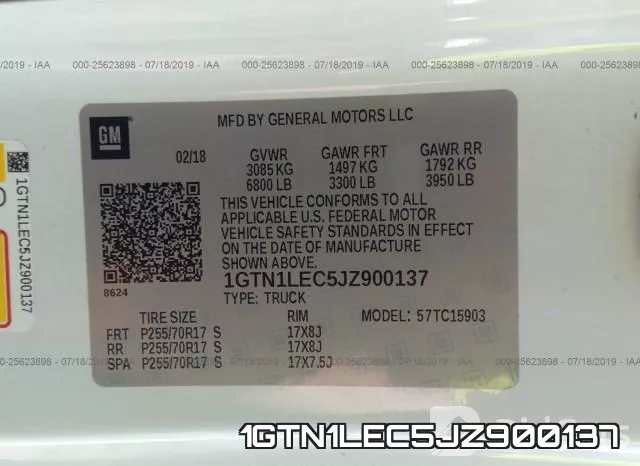 1GTN1LEC5JZ900137 фото 10