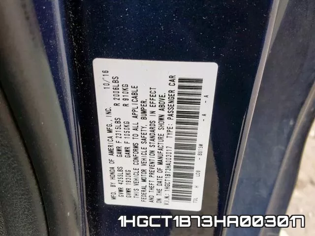 1HGCT1B73HA003017 фото 2