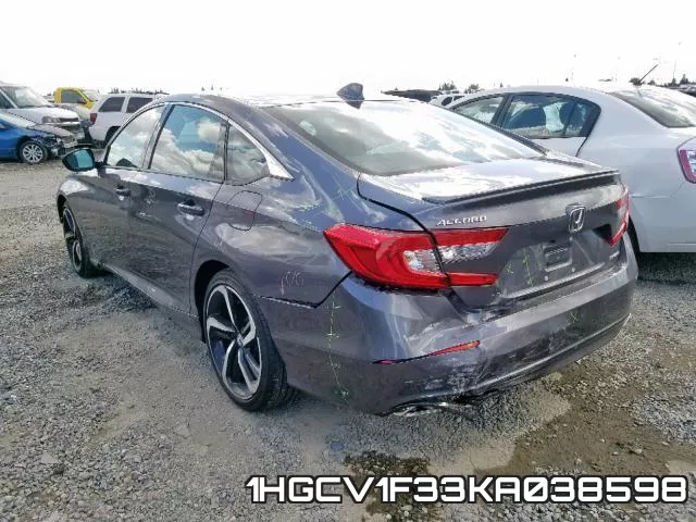 1HGCV1F33KA038598 фото 4