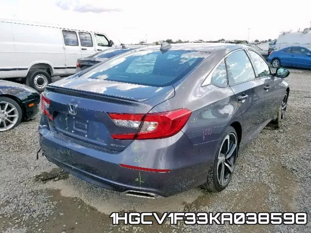 1HGCV1F33KA038598 фото 5