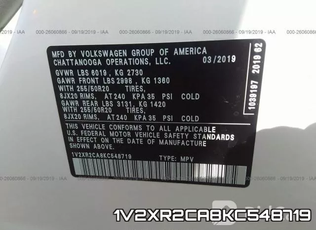 1V2XR2CA8KC548719 фото 10