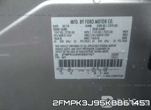 2FMPK3J95KBB67457 фото 10