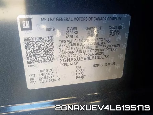 2GNAXUEV4L6135173 фото 2