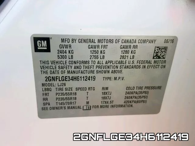 2GNFLGE34H6112419 фото 2