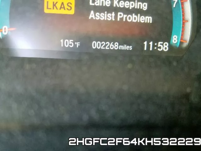 2HGFC2F64KH532229 фото 9