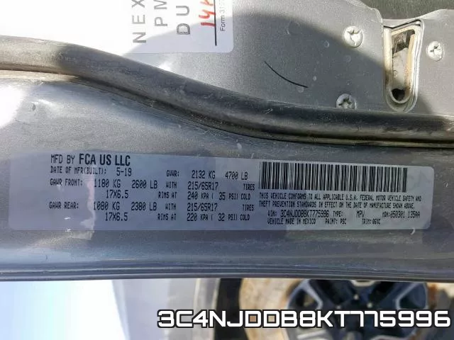 3C4NJDDB8KT775996 фото 2