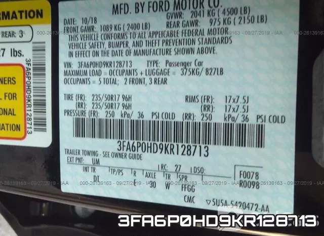 3FA6P0HD9KR128713 фото 10