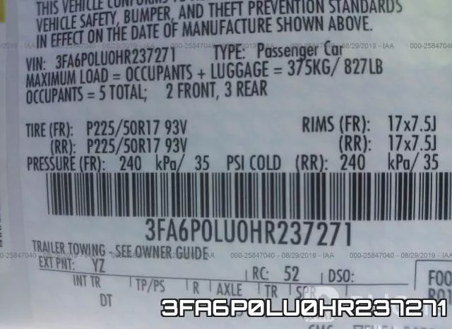 3FA6P0LU0HR237271 фото 10