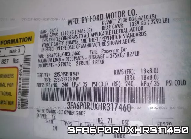 3FA6P0RUXHR317460 фото 10