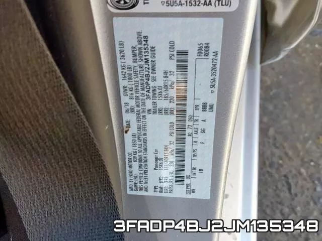 3FADP4BJ2JM135348 фото 2