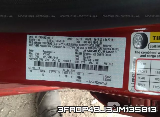 3FADP4BJ3JM135813 фото 10