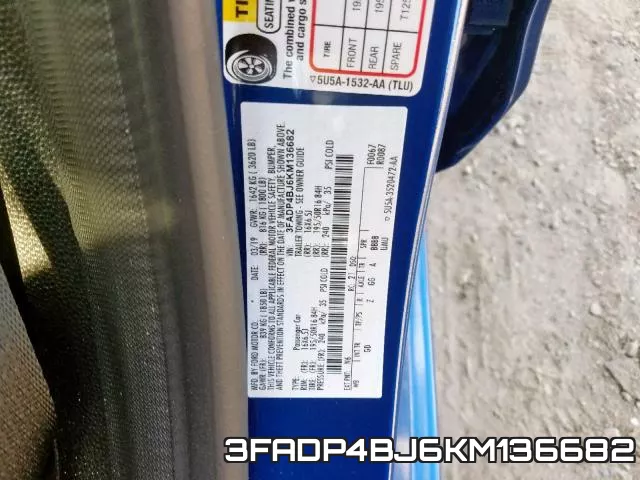 3FADP4BJ6KM136682 фото 2