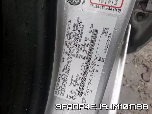 3FADP4EJ9JM101788 фото 2