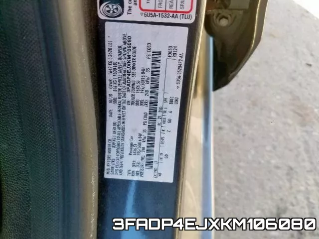 3FADP4EJXKM106080 фото 2