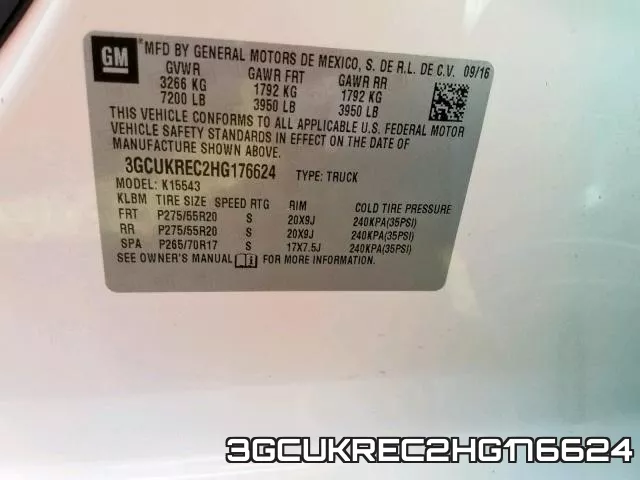 3GCUKREC2HG176624 фото 2