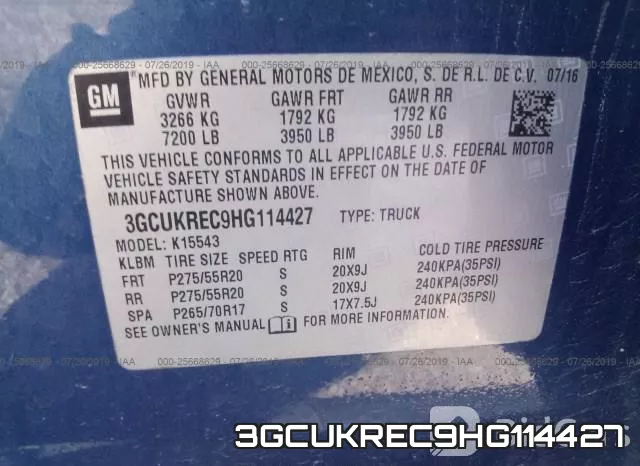 3GCUKREC9HG114427 фото 10