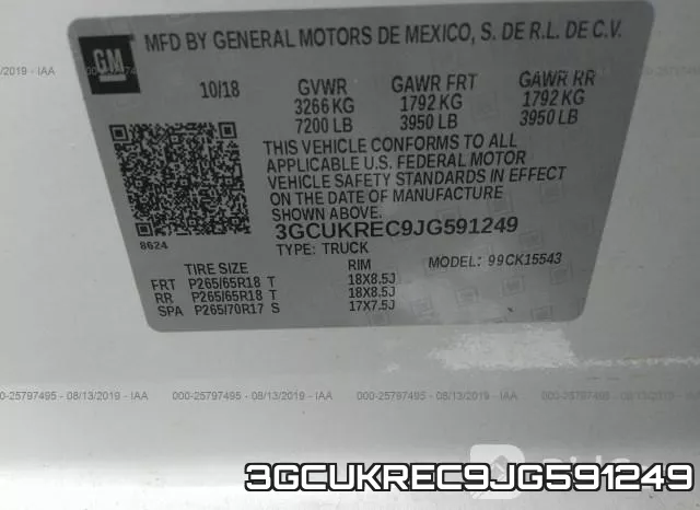 3GCUKREC9JG591249 фото 10
