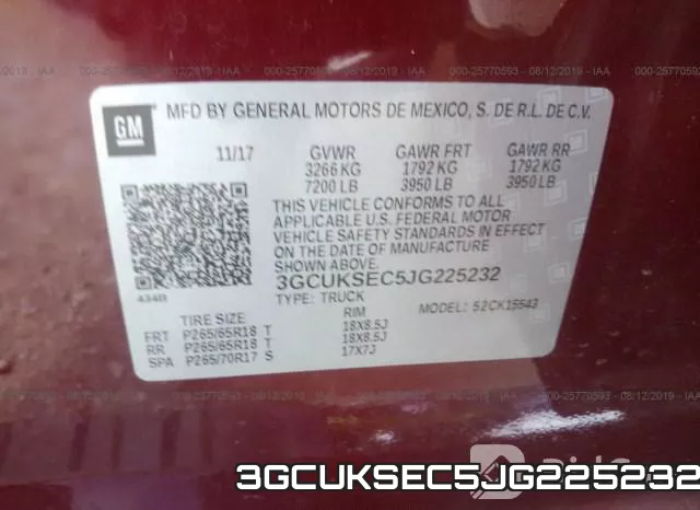 3GCUKSEC5JG225232 фото 10
