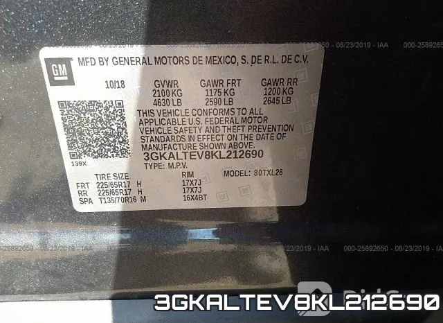 3GKALTEV8KL212690 фото 10