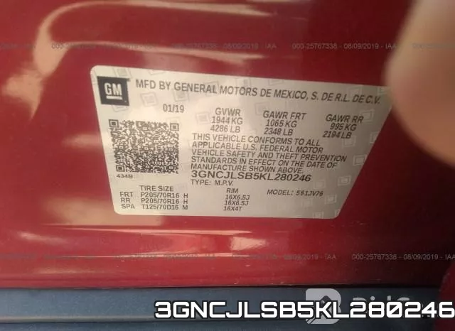 3GNCJLSB5KL280246 фото 10