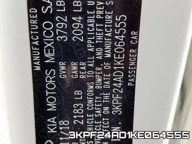 3KPF24AD1KE064555 фото 2