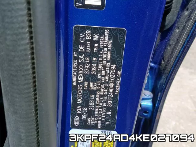 3KPF24AD4KE027094 фото 2