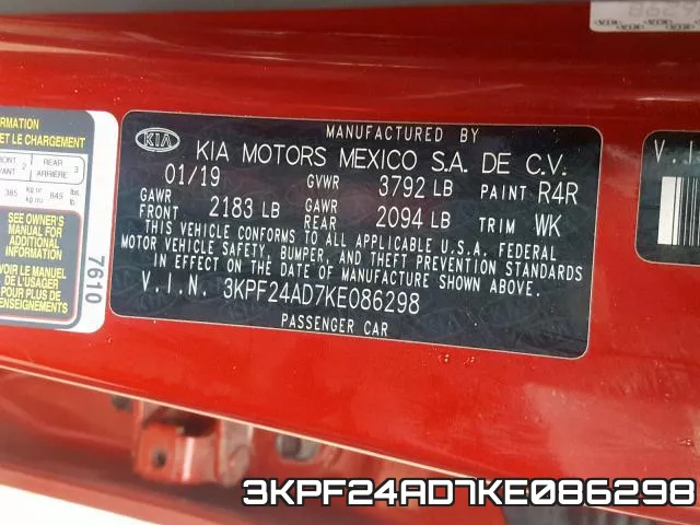 3KPF24AD7KE086298 фото 2