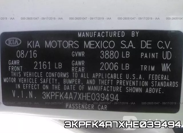 3KPFK4A7XHE039494 фото 10